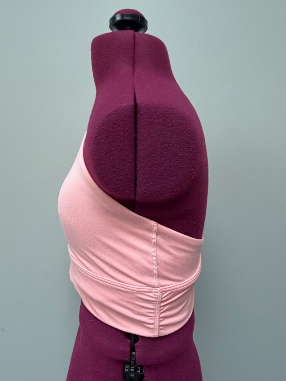 Athleta Peach One-Shoulder Cropped Support Top - Size XS - Picture 3 of 5